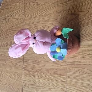 KUDDLE ME corner Plush Easter bunny pink brown green blue yellow orange